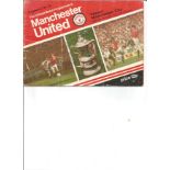 Man Utd v Man City March 1978 programme. Few knocks and creases. Good Condition. All signed pieces