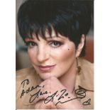 Liza Minnelli signed 7x5 colour photo. Dedicated. Good Condition. All signed pieces come with a