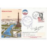 Retour en France R. A. F. E. S. signed RAF cover date stamp 21-5-1973. Flown from Le Bourget Paris