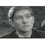 Tom Courtenay signed 7x5 black and white photo. Dedicated. Good Condition. All signed pieces come