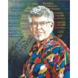 Rolf Harris signed 10 x 8 colour Personalised Portrait Photo, from in person collection