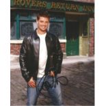 Keith Duffy Actor & Singer Signed Coronation Street 8x10 Photo. Good Condition. All signed pieces