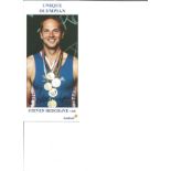 Steve Redgrave signed booklet. Good Condition. All signed pieces come with a Certificate of