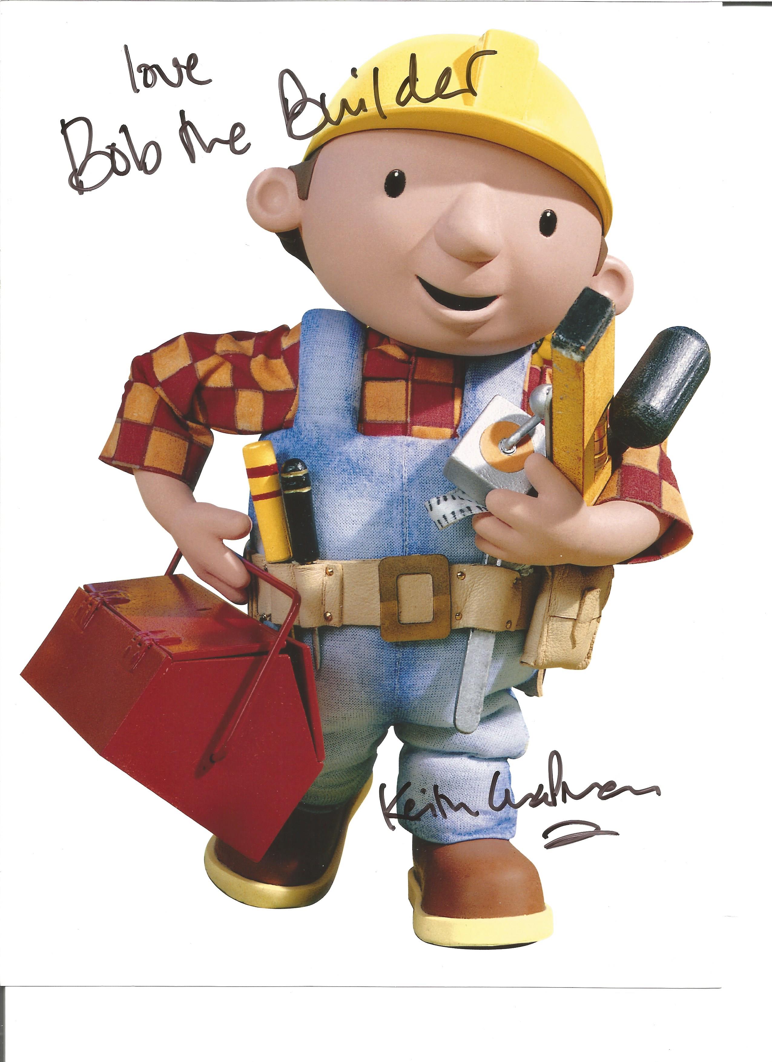 Keith Chapman signed 10x8 colour Bob the Builder photo. Good Condition. All signed pieces come