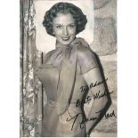 Noreen Nash signed 7x5 black and white photo. Dedicated. Good Condition. All signed pieces come with