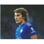 Caglar Soyuncu Signed Leicester City 8x10 Photo. Good Condition. All signed pieces come with a