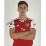 Kieran Tierney Signed Arsenal 8x10 Photo. Good Condition. All signed pieces come with a