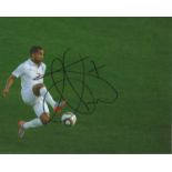 England Football 4 Signed 8x10 Photos Aaron Lennon, Ryan Sessegnon, Lewis Cook & Nathaniel Clyne.