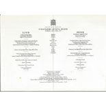 House of Commons - Strangers Dining Room Menu dated 28, 4, 1987. Good Condition. All signed pieces