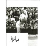 Stan Smith tennis player signed white card with 10x8 colour photo. Good Condition. All signed pieces