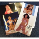 Glamour signed photo collection. Contains 5 photos. Signatures include Tina O'Brien(2) one