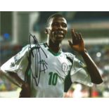 Kelechi Iheanacho Signed Leicester & Nigeria 8x10 Photo. Good Condition. All signed pieces come with