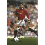 Teddy Sheringham Signed Manchester United 8x12 Photo. Good Condition. All signed pieces come with