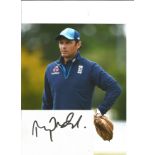 Mark Ramprakash signed white card with 10x8 colour photo. Good Condition. All signed pieces come
