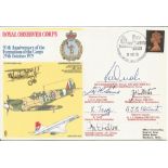 Royal Observer Corps 50th Anniversary of the Formation of the Corps 29th October 1975 multi signed