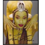 Femi Taylor Star Wars hand signed 10x8 photo. This beautiful hand-signed photo depicts Femi Taylor