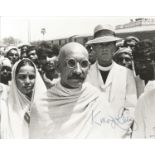 Ben Kingsley signed 10x8 black and white Gandhi photo. Good Condition. All signed pieces come with a