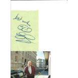 Rick Wakeman signed album page. Good Condition. All signed pieces come with a Certificate of