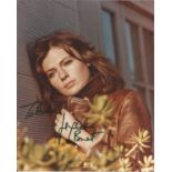 Jacqueline Bisset signed 8x8 colour photo. Dedicated. Good Condition. All signed pieces come with