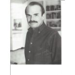 Dean Koontz signed 10x8 black and white photo. He has added Boo to it dated 21, 2, 95. American