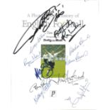 A Photographic History of English Football softback book signed inside by Geoff Hurst, Ray Wilson,