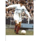 Eddie Gray 10x8 Signed Colour Photo Pictured In Action For Leeds United. Good Condition. All