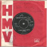 Mike Berry signed 45rpm HMV record sleeve for It Really Doesnt matter. Record included. Good