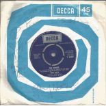 Gary Moore, Brian Downey, Phil Lynott signed 45rpm Decca record sleeve for The Rocker. Record