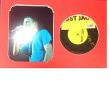 Just Jack 12x18 signature piece includes colour photo and signed 45 rpm vinyl single both mounted to