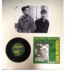 China Crisis 18x16 signature piece includes b/w photo, 45 rpm vinyl record and record sleeve