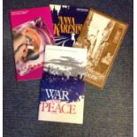 Opera Collection 4 programmes includes English National Opera programme War and Peace 5th Nov 1983
