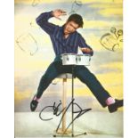 Cliff Richard 10x8 signed colour music photo. Good Condition. All autographs are genuine hand signed
