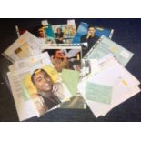 Music Autograph Collection 17 signed photos, album pages includes Gareth Gates signed 10x8 colour