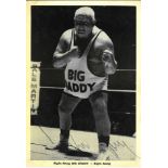 Wrestling Big Daddy 12x9 signed black and white promo photo. Shirley Crabtree Jr. (14 November