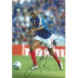 Football Patrick Viera 12x8 signed colour photo pictured in action for France. Good Condition. All