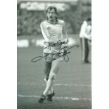 Frank Worthington 12x8 signed b/w football photo pictured during his playing days with Birmingham