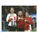 Olympics Byrony Page 6x4 signed colour photo of the Olympic silver medallist for Great Britain in