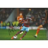 Football Enner Valencia 8x12 signed colour photo pictured in action for West Ham United. Good