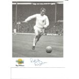 Football Ray Wilson signed 10x8 Autographed edition b/w football photo pictured in action for