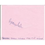 Football George Cohen 5x4 signed album page. George Reginald Cohen MBE (born 22 October 1939) is