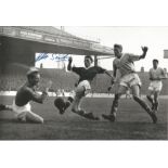 Football Albert Scanlon 8x12 signed black and white photo pictured in action for Manchester