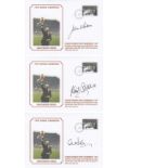 Lot of Football Autographed MAN UNITED commemorative covers, x 3 depicting the 1967 First Division