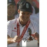 Cricket Andrew Strauss 12x8 signed colour photo. Andrew John Strauss OBE born 2 March 1977 is a