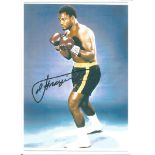 Boxing Joe Frazier 7x5 signed colour photo. Joseph William Frazier (January 12, 1944 - November 7,