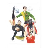 Football Eric Cantona 14x10 print pictured during his time with Manchester United. Good Condition.