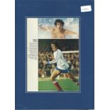 Football Michel Platini 16x12 mounted signature piece includes signed colour magazine page mounted