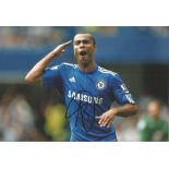 Football Ashley Cole 12x8 signed colour photo pictured in Chelsea action. Ashley Cole (born 20