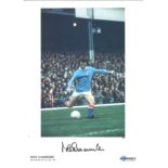 Mike Summerbee autographed large football photo. High quality 16x12 football photograph signed by