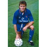 Football Tony Dorigo 16x12 signed colour photo pictured during his time with Chelsea. Good