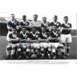 Football Northern Ireland 1958 World Cup Sweden 50th Anniversary 12x18 black and white photo